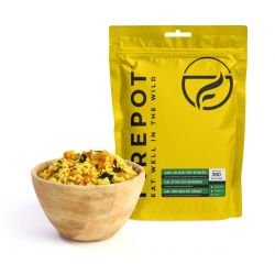 Firepot Regular Serving Dal and Rice with Spinach