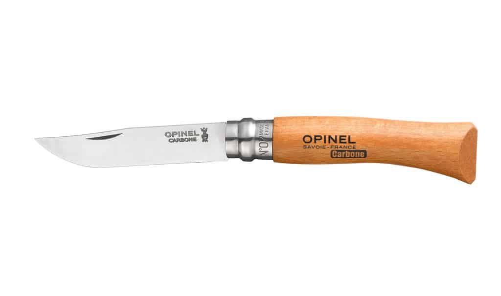 Opinel No.7 Carbon zakmes - Beukenhout