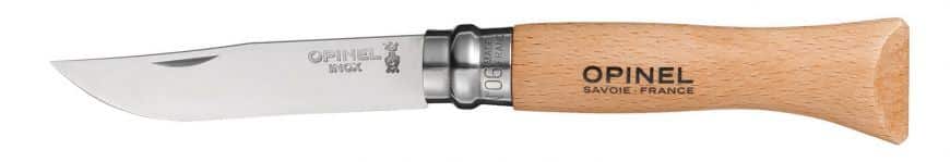 Opinel No.6 RVS Inox zakmes - Beukenhout