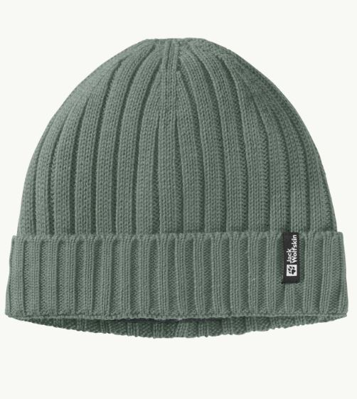 Jack Wolfskin Rib Knit Beanie Winddichte gebreide muts