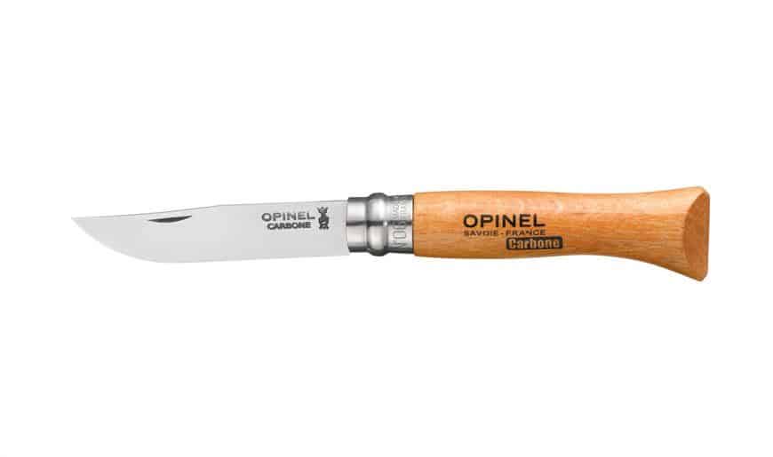 Opinel No.6 Carbon zakmes - Beukenhout